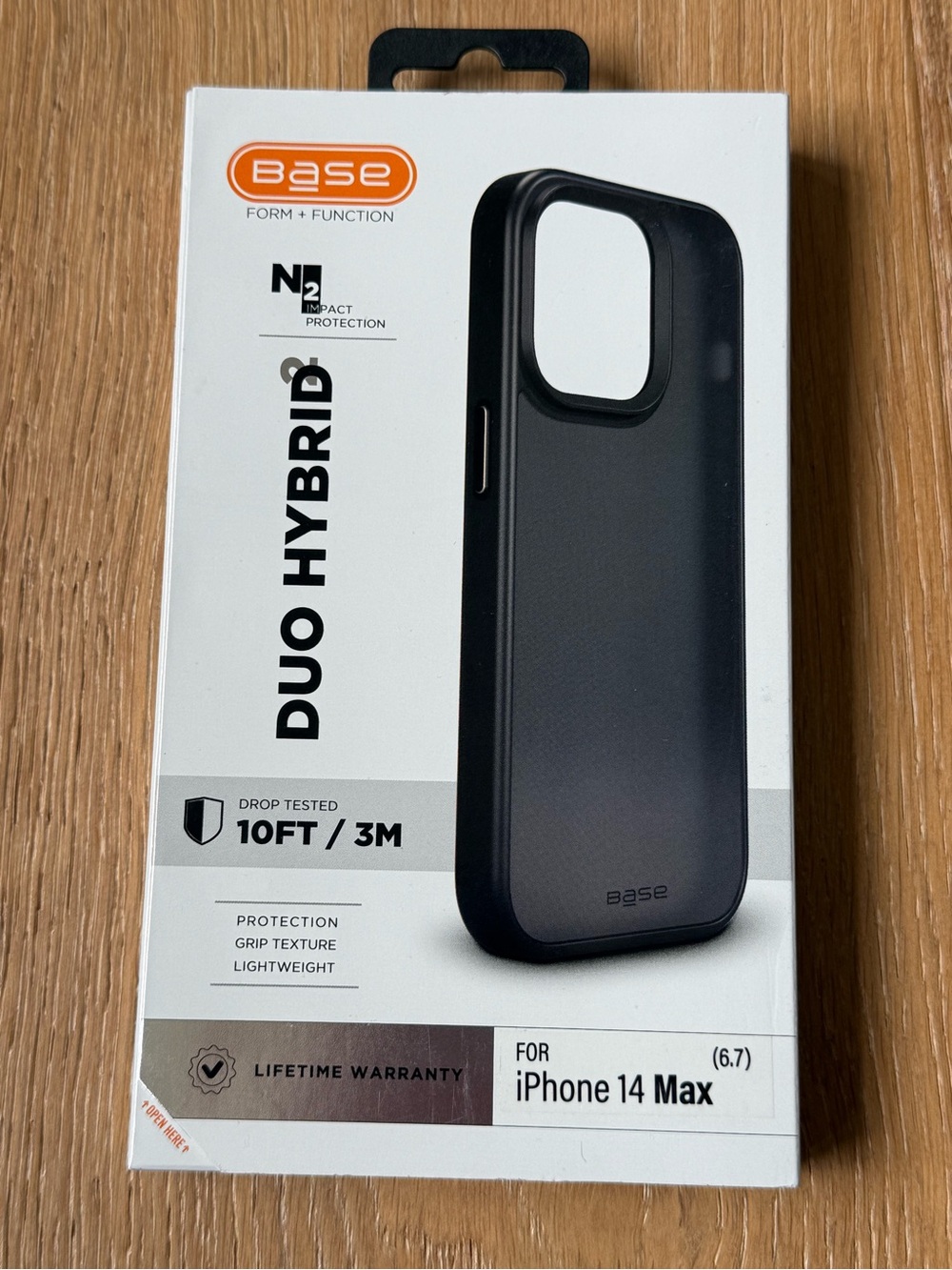 New Duo Hybrid Black iPhone 14 Max 6.7” Case black grey case